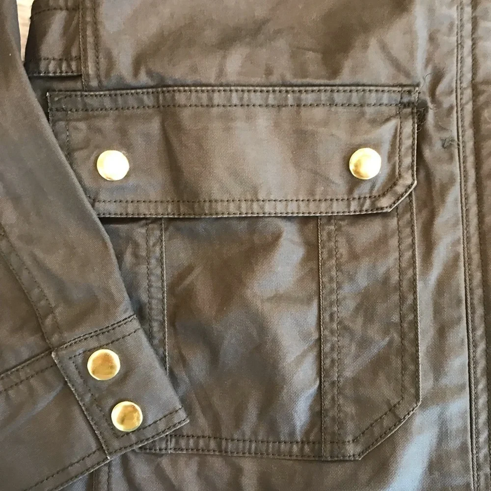 𝅺JCREW Military Jacket with gold buttons
